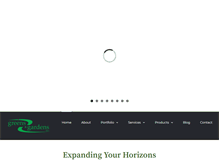 Tablet Screenshot of greensandgardens.com